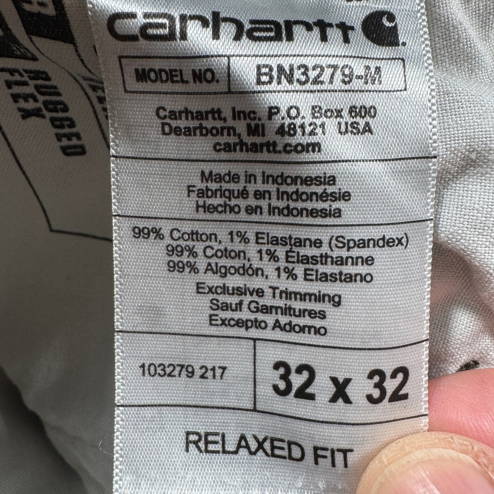Carhartt Men's Work Pants Rugged Flex Relaxed Fit Duck Utility Brown 32x32 - Picture 10 of 10